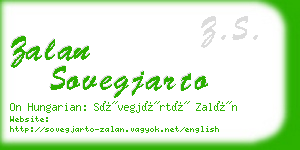 zalan sovegjarto business card